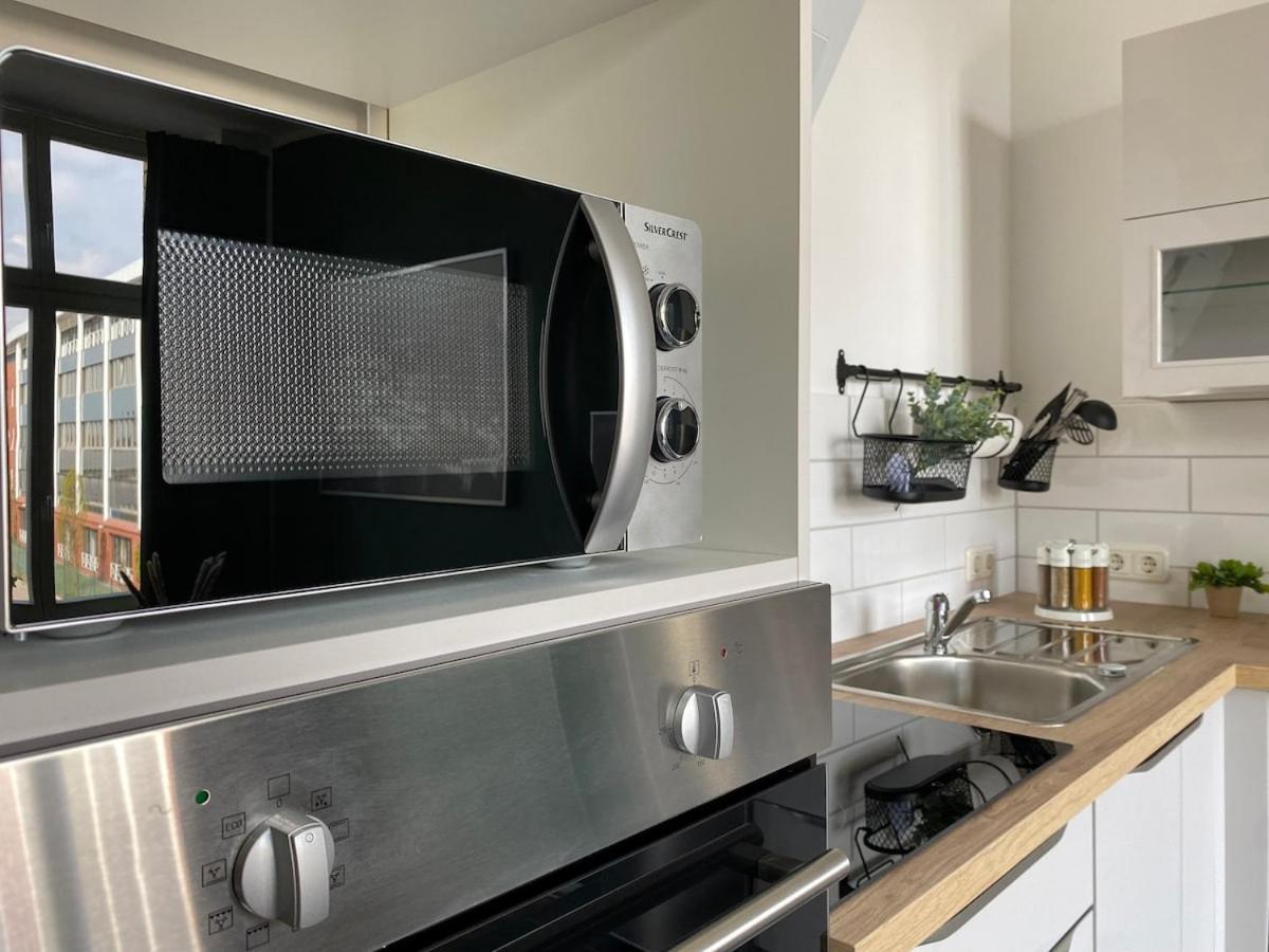 Stilvolles Loft Mit Kostenlosem Fahrrad 马格德堡 外观 照片